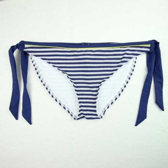 cleo Other - Cleo Swim by Panache Bikini Bottoms Size M Navy Blue White Nautical NWT Side Tie